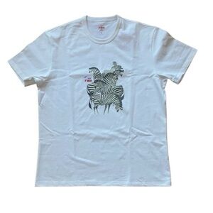 TWA Hotel David Klein Africa Zebra Men’s Tshirt, Size L